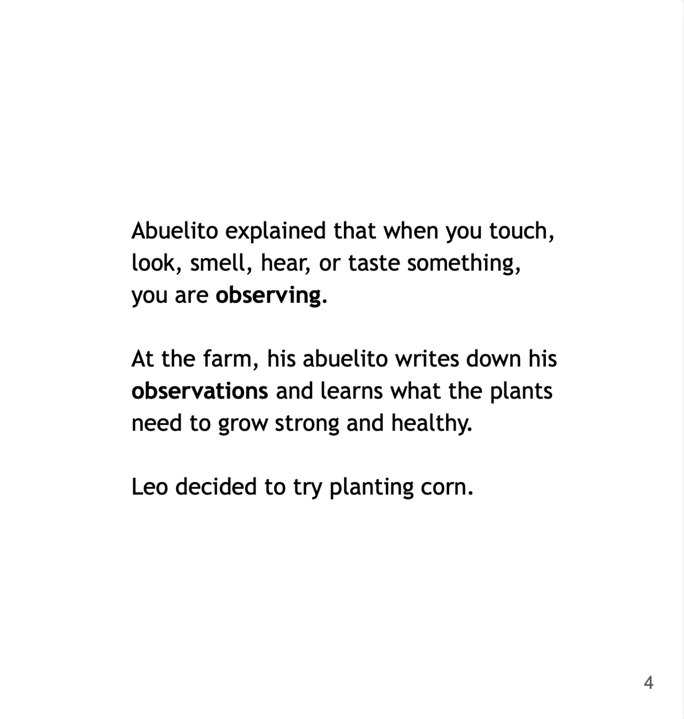 Example page illustrating Science Through Storytelling
